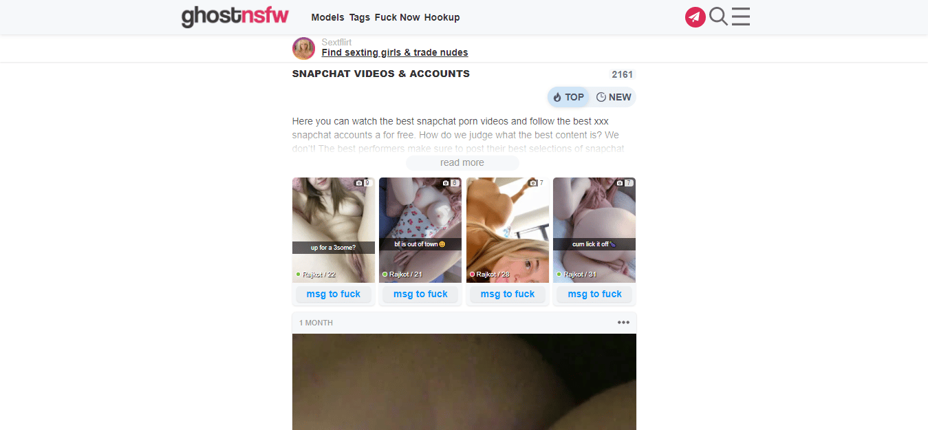 Ghostnsfw and 6 Snapchat Nude Sites Like Ghostnsfw Nudes