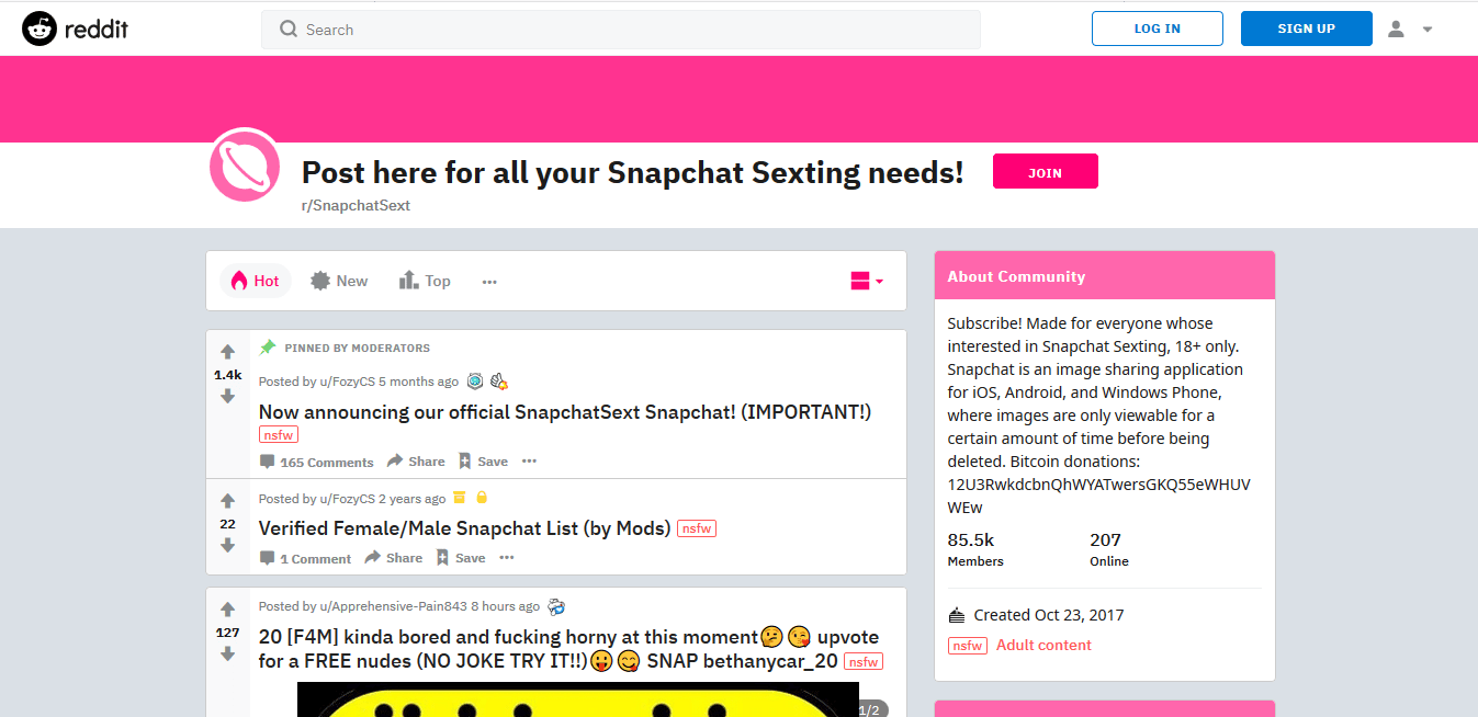Sexting Snapchat Forum